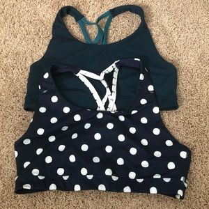 Two Old Navy sports bras